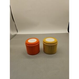 2 Vintage Bees Plastics Insulated Thermos Food Container Lunch Storage Container